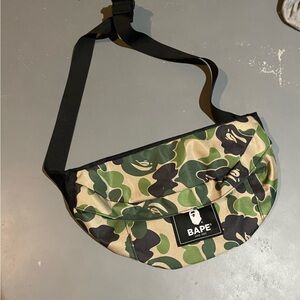 BAPE BLACK/ABC CAMO GREEN Side Bag Sachel OSFA